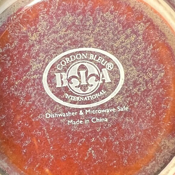 Cordon Bleu BIA International Mug Glazed in Hues of Plum, Celedon & Russet - Picture 13 of 15